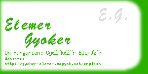 elemer gyoker business card